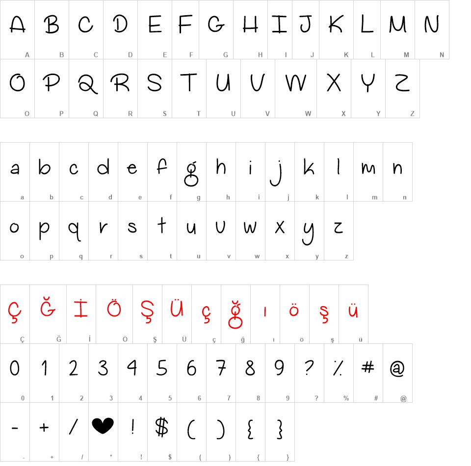 My Big Heart  Font font